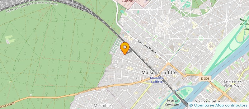 localisation de l'entreprise MONSIEUR MELHIM KAZOUM  MAISONS-LAFFITTE