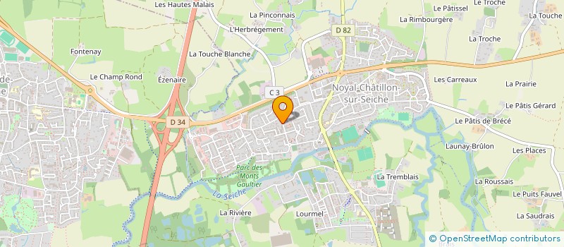 localisation de l'entreprise MONSIEUR MELIH KARAGOZ  NOYAL-CHATILLON-SUR-SEICHE
