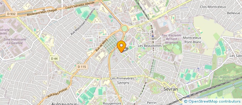 localisation de l'entreprise MONSIEUR MELIH MELIH  SEVRAN