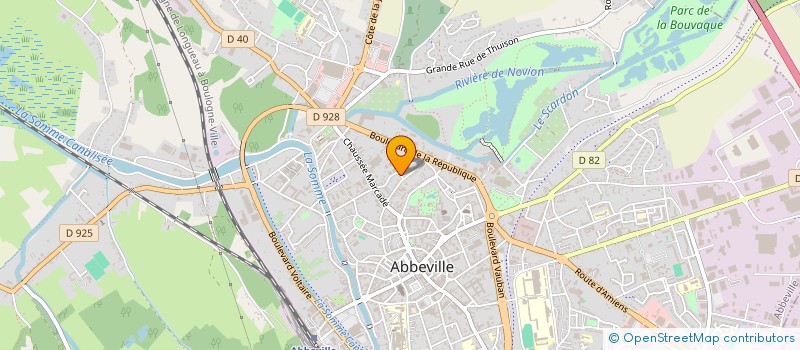 localisation de l'entreprise MONSIEUR MELIH RAHOUADJ à ABBEVILLE