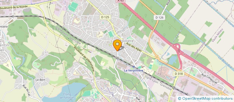 localisation de l'entreprise MONSIEUR MELIH TURKBEN  LA VERPILLIERE