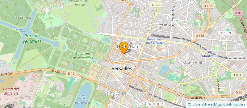 localisation de l'entreprise MONSIEUR MELKAMU REGEA à VERSAILLES