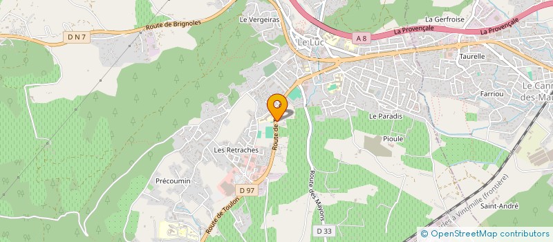 localisation de l'entreprise MONSIEUR MELKY REGHIS à LE LUC