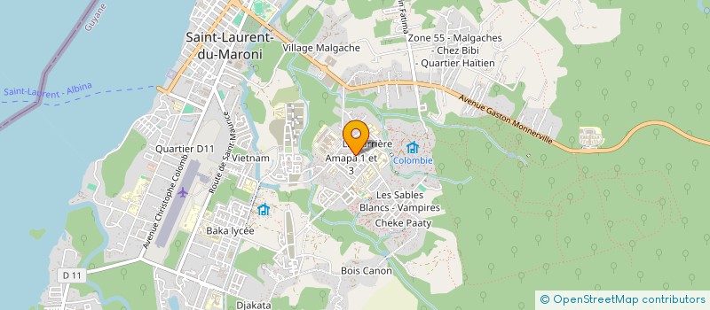localisation de l'entreprise MONSIEUR MELLIANO ABEYA  SAINT-LAURENT-DU-MARONI