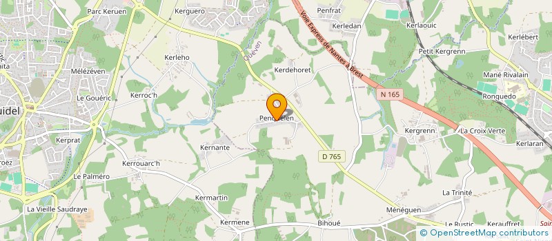 localisation de l'entreprise MONSIEUR MELODIE BOUFFIER  QUEVEN