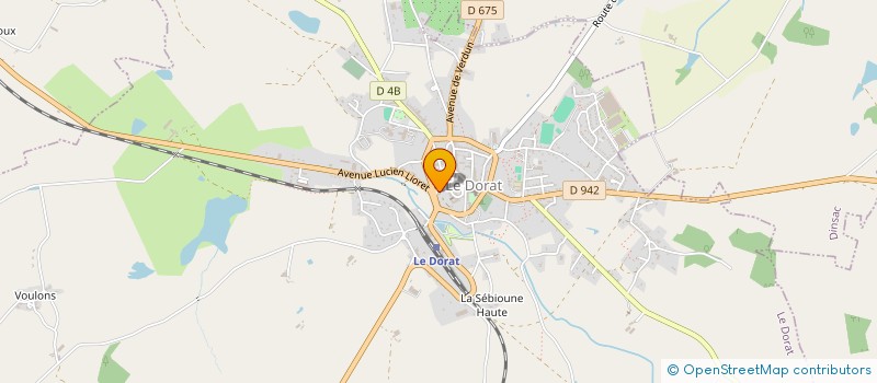 localisation de l'entreprise MONSIEUR MELVIN ANDREAZZA-ROBIN  LE DORAT