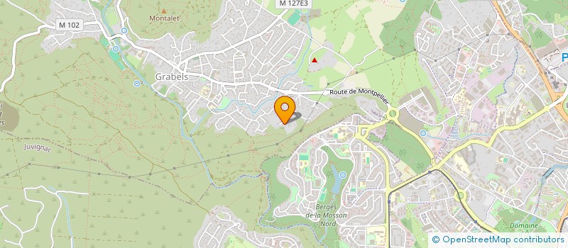 localisation de l'entreprise MONSIEUR MELVIN ANDRIEUX  GRABELS