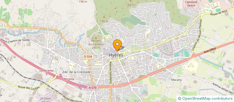 localisation de l'entreprise MONSIEUR MELVIN CANUDO  HYERES