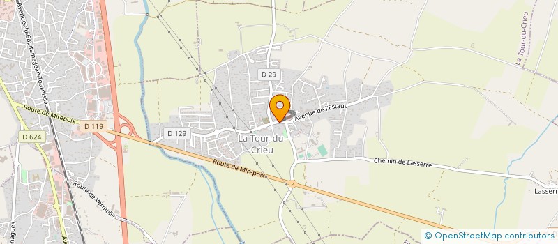 localisation de l'entreprise MONSIEUR MELVIN CHARRIE à LA TOUR-DU-CRIEU
