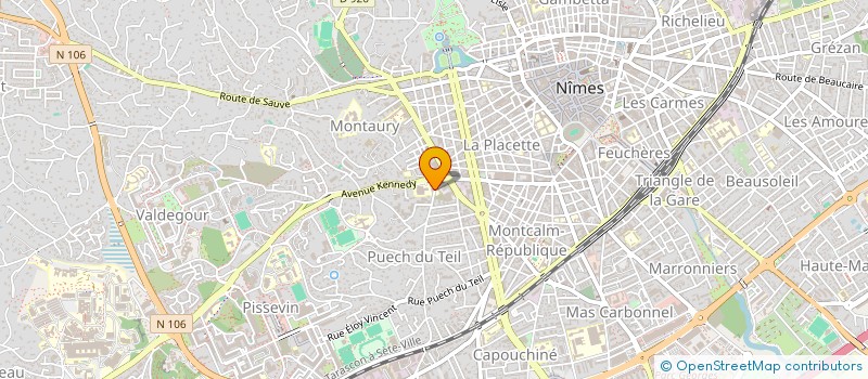 localisation de l'entreprise MONSIEUR MELVIN COULIBALY  NIMES