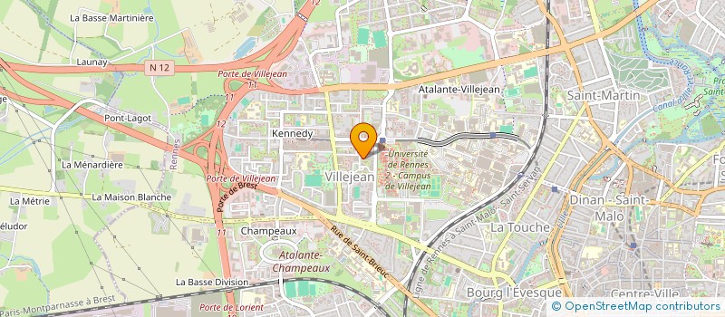 localisation de l'entreprise MONSIEUR MELVIN DESRUE  RENNES