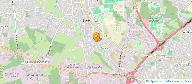 localisation de l'entreprise MONSIEUR MELVIN ELIAS  LE HAILLAN