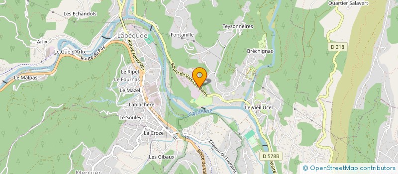 localisation de l'entreprise MONSIEUR MELVIN GIOVANNETTI à AUBENAS
