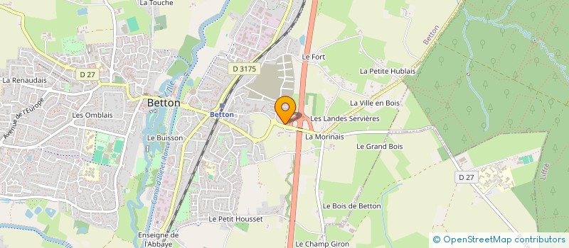 localisation de l'entreprise MONSIEUR MELVIN GUEDEU  BETTON