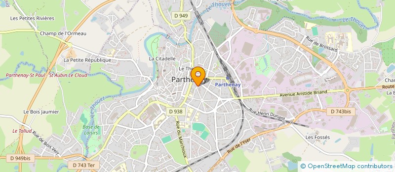 localisation de l'entreprise MONSIEUR MELVIN HARIOT  PARTHENAY