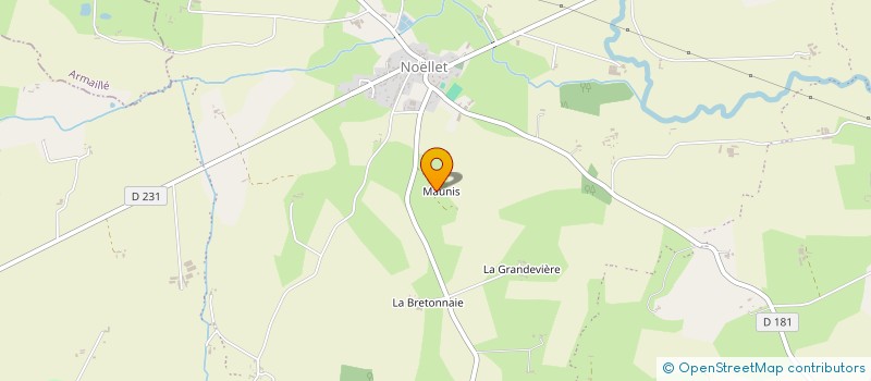localisation de l'entreprise MONSIEUR MELVIN HOUDMON à OMBREE D'ANJOU