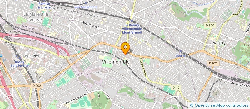 localisation de l'entreprise MONSIEUR MELVIN JUZAINE  VILLEMOMBLE