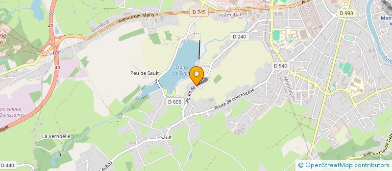 localisation de l'entreprise MONSIEUR MELVIN LEBAS  PREMILHAT