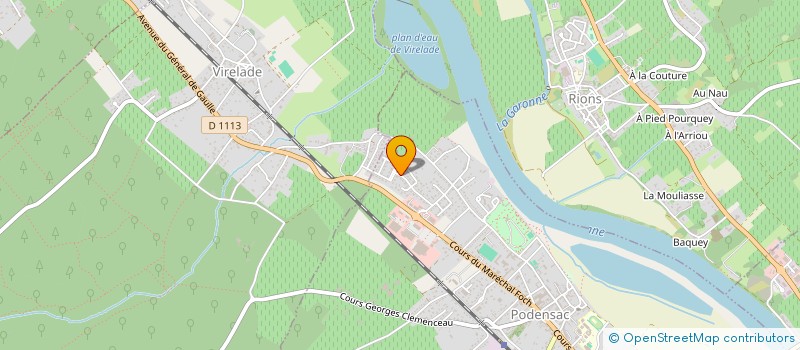 localisation de l'entreprise MONSIEUR MELVIN MAGAYA  PODENSAC