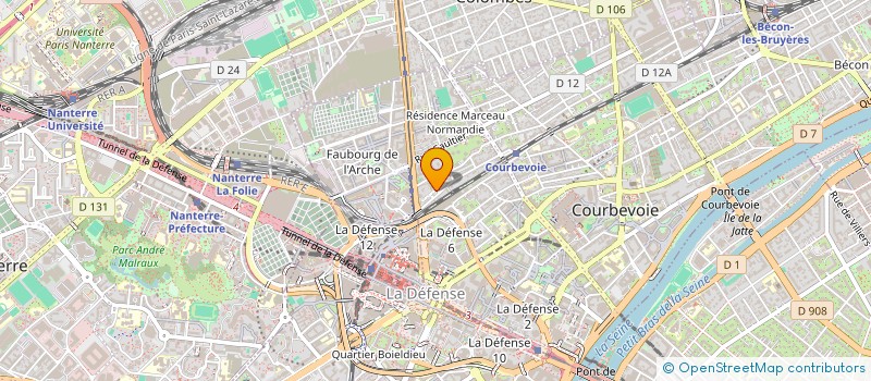 localisation de l'entreprise MONSIEUR MELVIN MAILLOT à COURBEVOIE