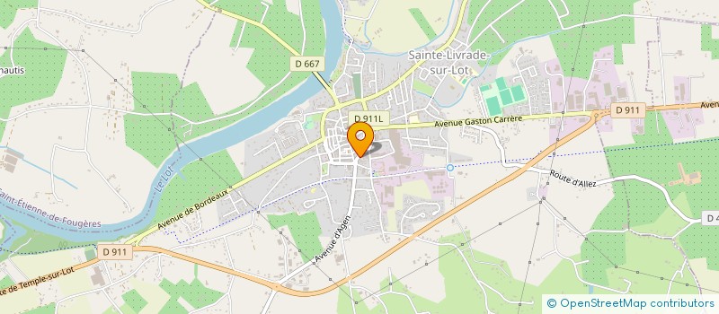 localisation de l'entreprise MONSIEUR MELVIN MARTINEZ  SAINTE-LIVRADE-SUR-LOT