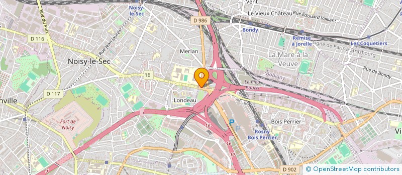 localisation de l'entreprise MONSIEUR MELVIN MONTOUT à NOISY-LE-SEC