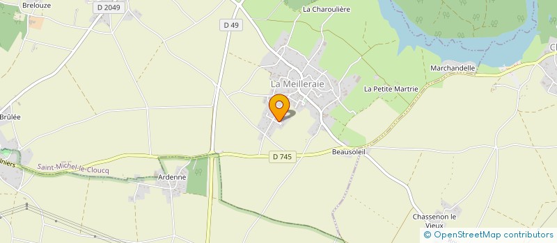 localisation de l'entreprise MONSIEUR MELVIN MORINEAU  SAINT-MICHEL-LE-CLOUCQ