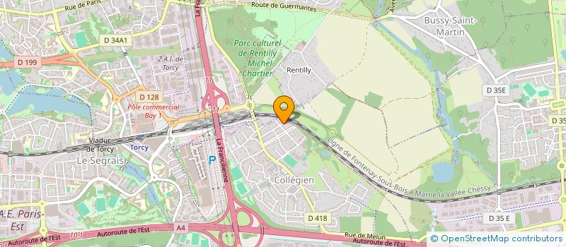 localisation de l'entreprise MONSIEUR MELVIN PARSEMAIN  COLLEGIEN