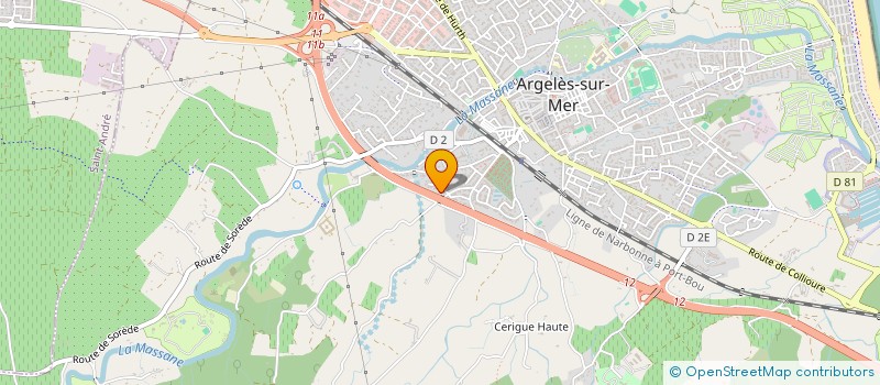 localisation de l'entreprise MONSIEUR MELVIN PERROT à ARGELES-SUR-MER