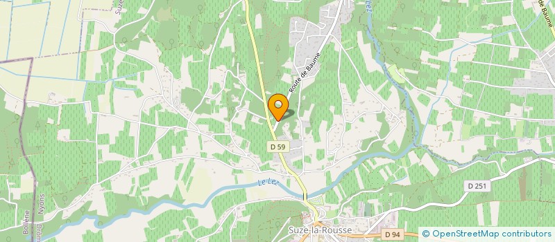 localisation de l'entreprise MONSIEUR MELVIN RICHARDSON  SUZE-LA-ROUSSE