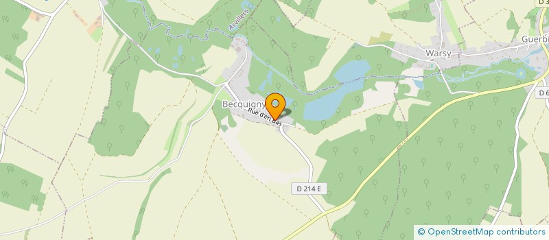 localisation de l'entreprise MONSIEUR MELVIN ROUSSEAU  BECQUIGNY