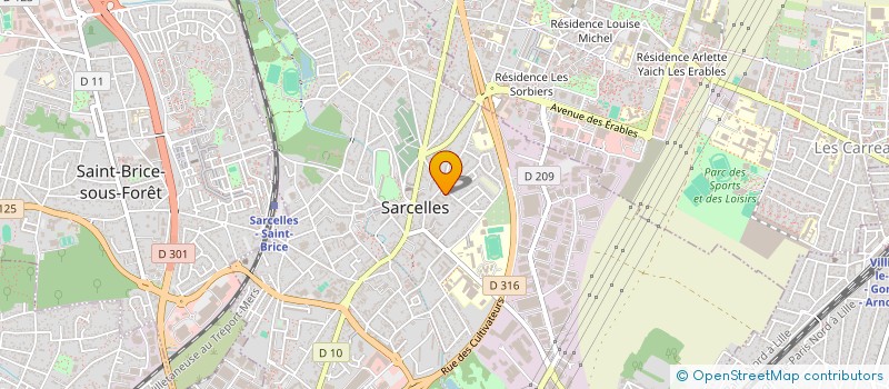 localisation de l'entreprise MONSIEUR MELVIN TANASI  SARCELLES