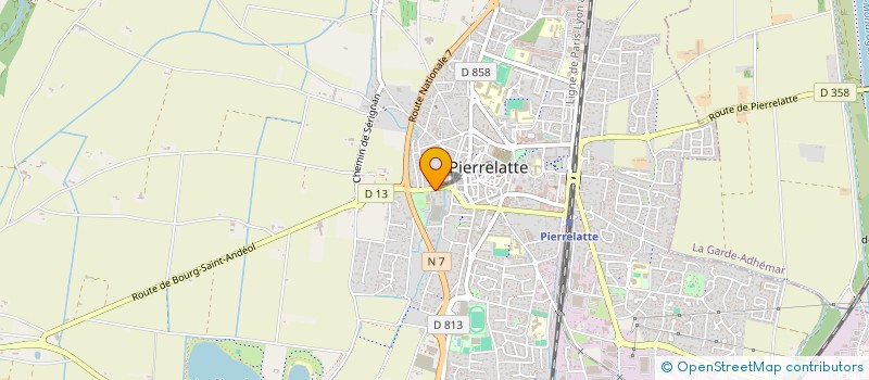 localisation de l'entreprise MONSIEUR MELVIN TIBOLLA  PIERRELATTE