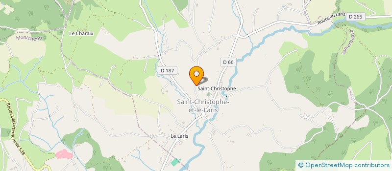 localisation de l'entreprise MONSIEUR MELVIN VEY  SAINT-CHRISTOPHE-ET-LE-LARIS