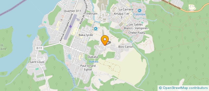 localisation de l'entreprise MONSIEUR MELVINO AFIE à SAINT-LAURENT-DU-MARONI