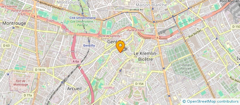 localisation de l'entreprise MONSIEUR MELVYN BOURRET à GENTILLY