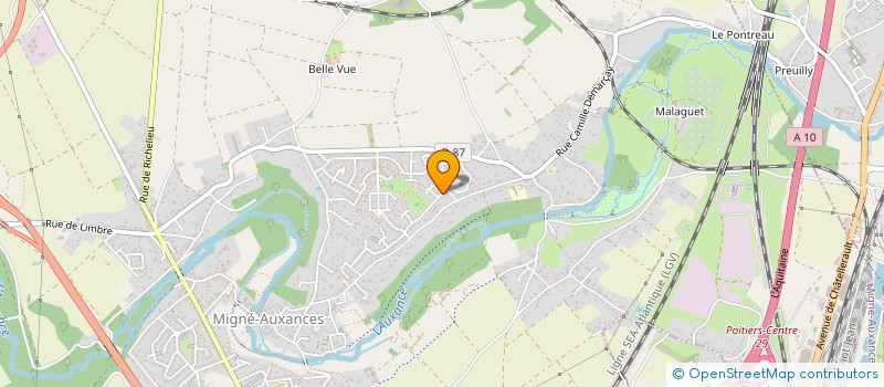 localisation de l'entreprise MONSIEUR MELVYN BROUARD  MIGNE-AUXANCES