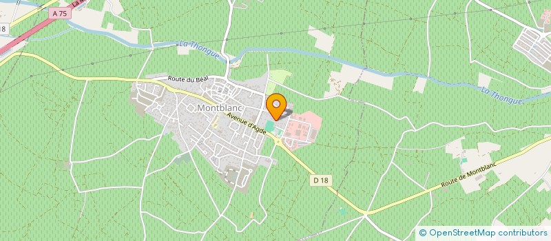 localisation de l'entreprise MONSIEUR MELVYN DOS SANTOS  MONTBLANC