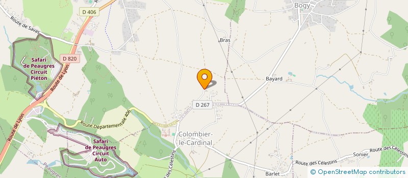 localisation de l'entreprise MONSIEUR MELVYN GIBERT  PEAUGRES