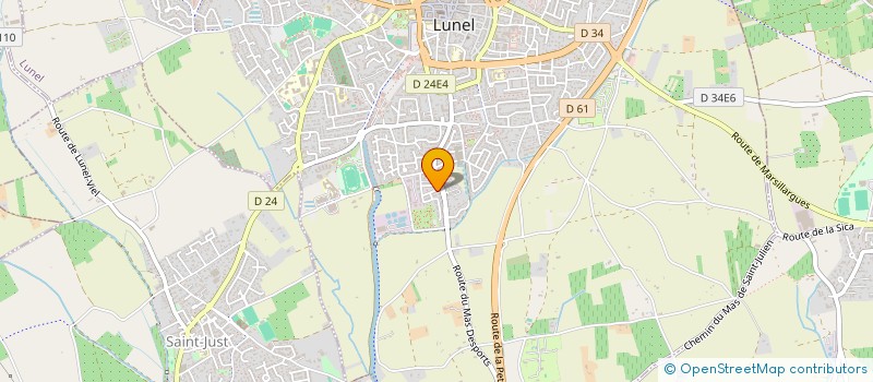 localisation de l'entreprise MONSIEUR MELVYN GUILLET  LUNEL