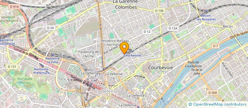 localisation de l'entreprise MONSIEUR MELVYN JEVDY à COURBEVOIE