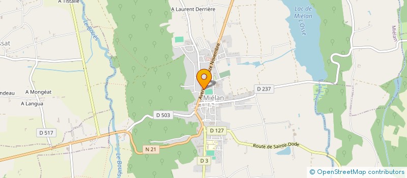 localisation de l'entreprise MONSIEUR MELVYN LAHAYE  MIELAN