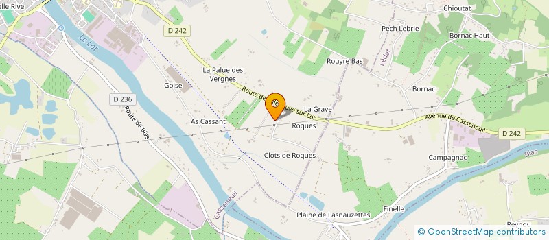 localisation de l'entreprise MONSIEUR MELVYN LE GOFF  CASSENEUIL