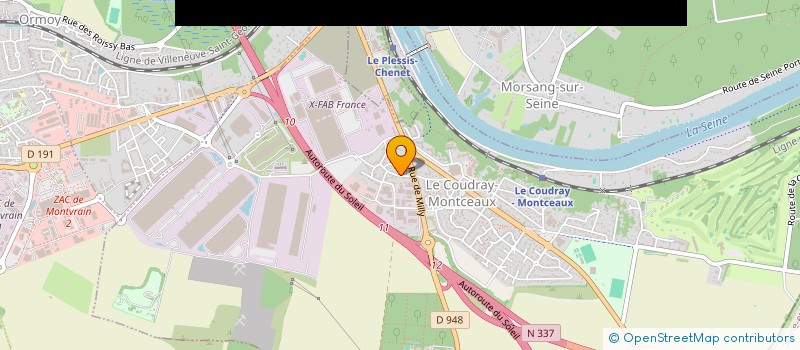 localisation de l'entreprise MONSIEUR MELVYN LE PICHON  LE COUDRAY-MONTCEAUX