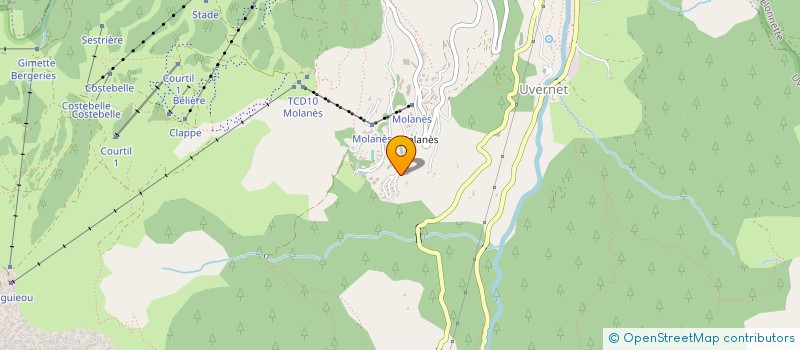 localisation de l'entreprise MONSIEUR MELVYN REY  UVERNET-FOURS