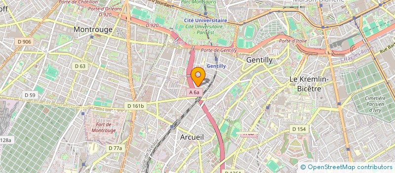 localisation de l'entreprise MONSIEUR MELVYN TOTIN à ARCUEIL