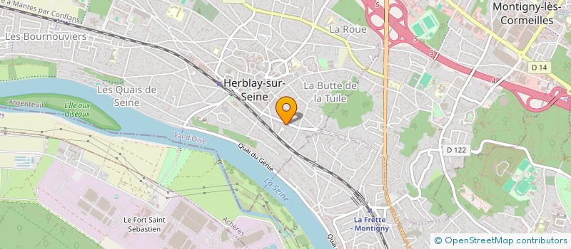 localisation de l'entreprise MONSIEUR MELVYN ZONGO  PIERRELAYE