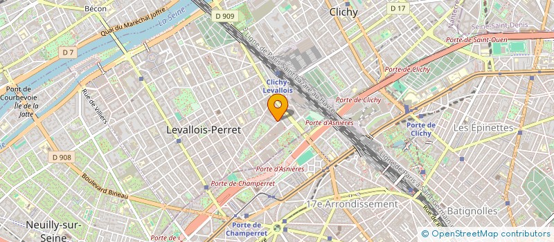 localisation de l'entreprise MONSIEUR MELVYNE CORCHER à LEVALLOIS-PERRET