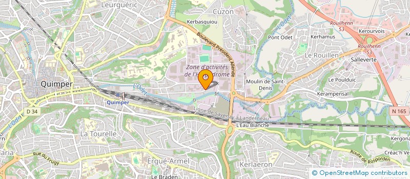 localisation de l'entreprise MONSIEUR MEMA-TIEBON DIOMANDE à QUIMPER