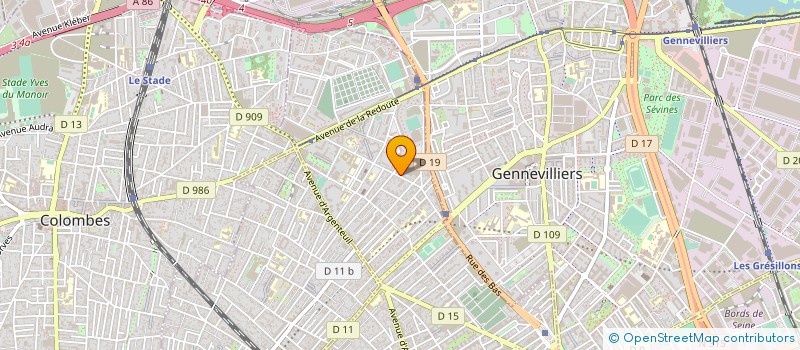 localisation de l'entreprise MONSIEUR MEMEDALI SINANI à ASNIERES-SUR-SEINE